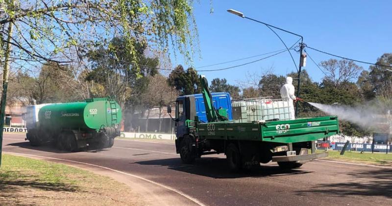 Siguen los operativos de desinfección 