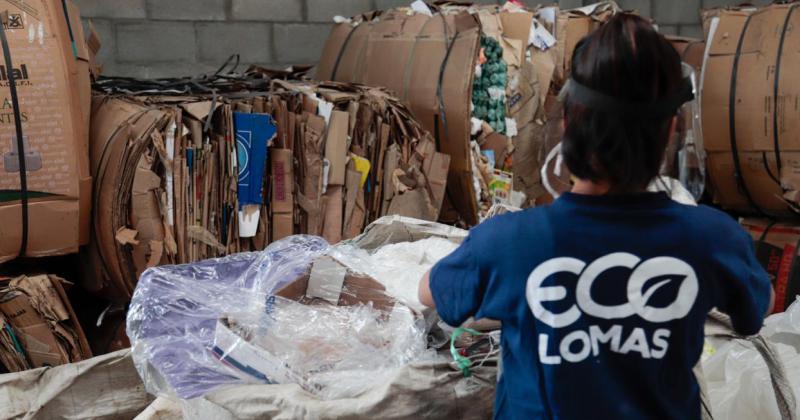 En el Eco Punto procesan el material recuperado por trabajadores