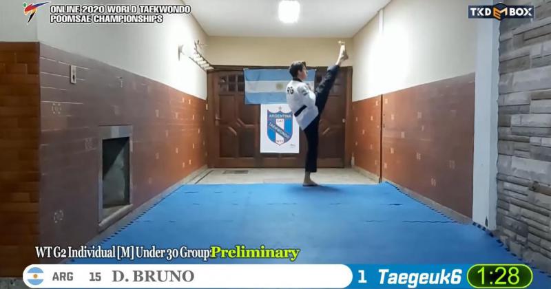 Damin Bruno fue semifinalista del Campeonato Mundial