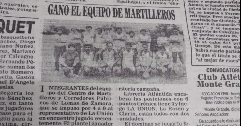 La victoria de los Martilleros sobre La Unión