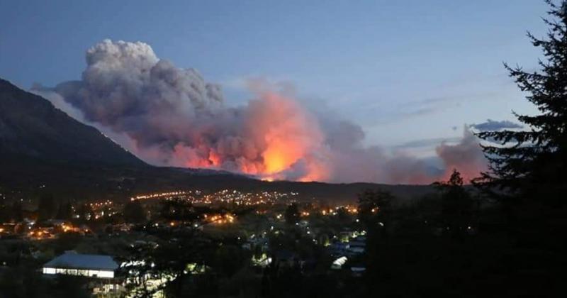 El fuego en el Sur fue impresionante 