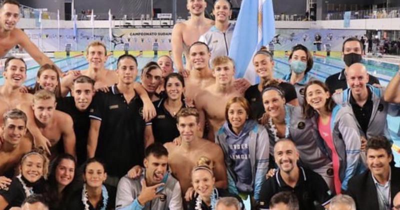 El equipo argentino de natación