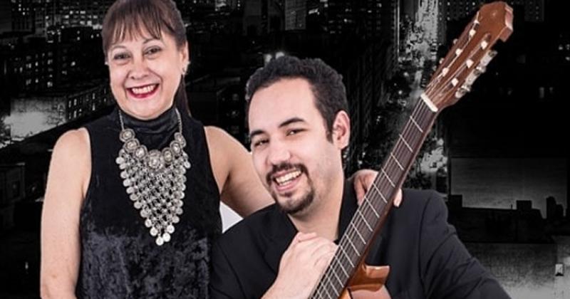 Mirta junto a Leandro 