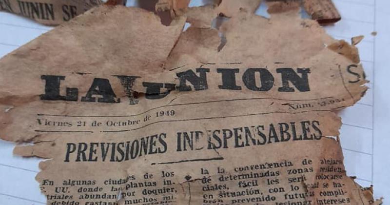 Encontraron una urna con contenido de 1949 en la Escuela Ndeg40 de Temperley