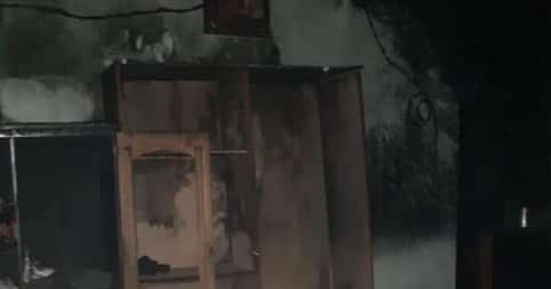 La casa quedó destruida tras el incendio del s?bado 