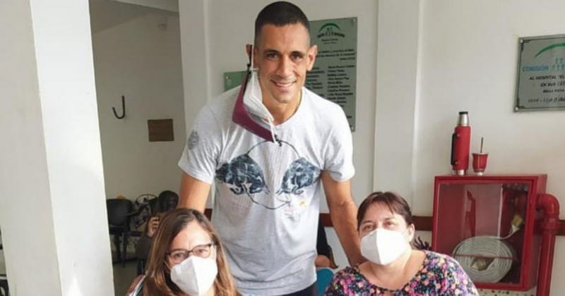 El goleador se vacunó contra el Covid en Corrientes