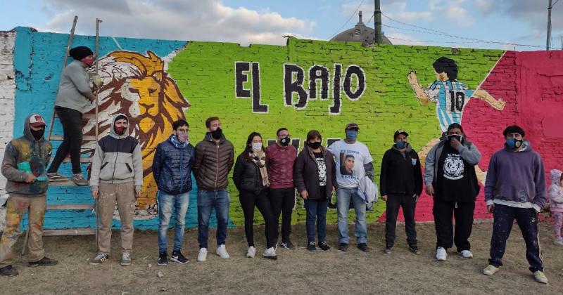 Inauguran un mural en homenaje a Emanuel Maidana en Centenario