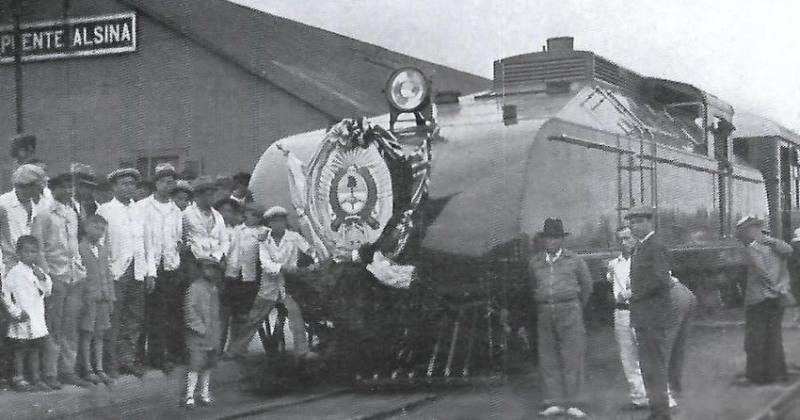 El tren en su estación cabecera Puente Alsina