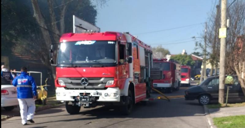 El incendio fue en una vivienda ubicada en Caseros al 800