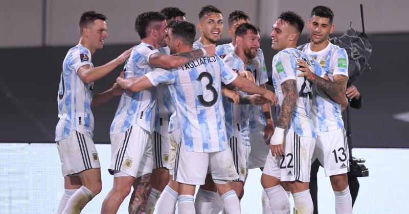 Festejo argentino que redondeó un gran partido