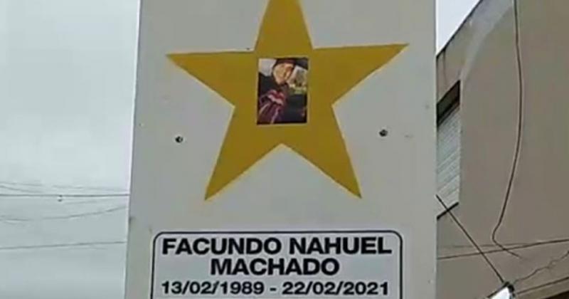 Homenaje en Banfield- pintaron una estrella por Facundo Machado