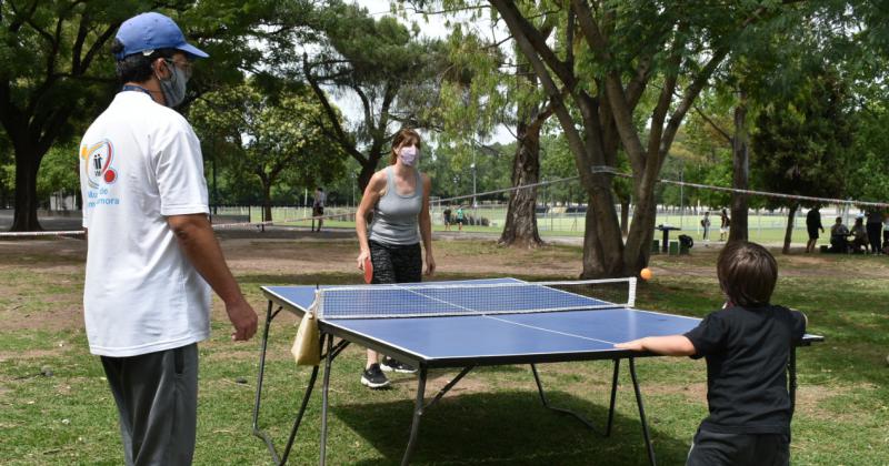 Practicaron varios deportes en el Parque de Lomas