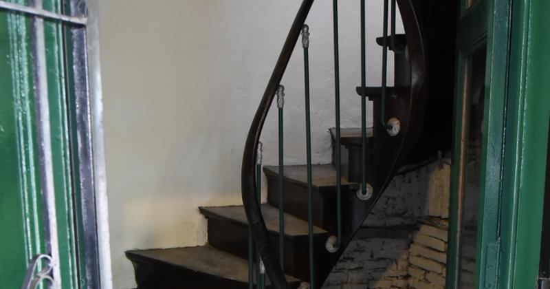 La escalera ya est arreglada y habilitada para subir al mirador