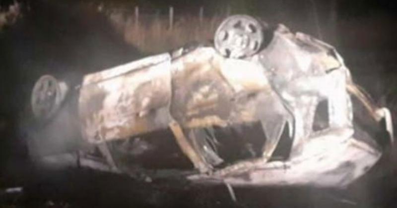 Viajaban de Lobos a Lomas y su auto volcoacute- murieron calcinados