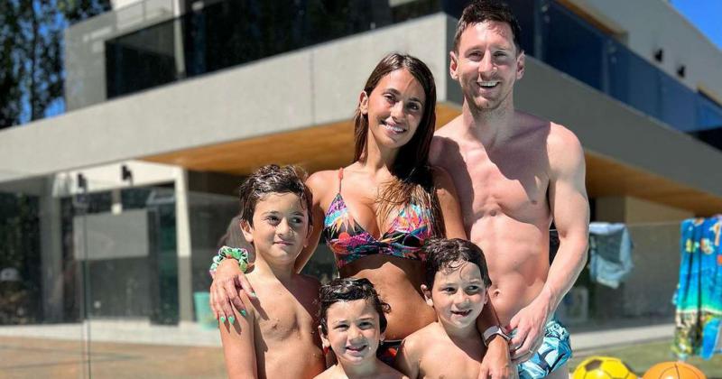 La familia Messi pasó las Fiestas en Rosario