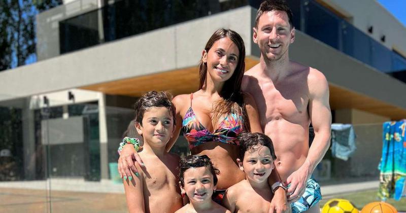 La familia Messi pasó las Fiestas en Rosario