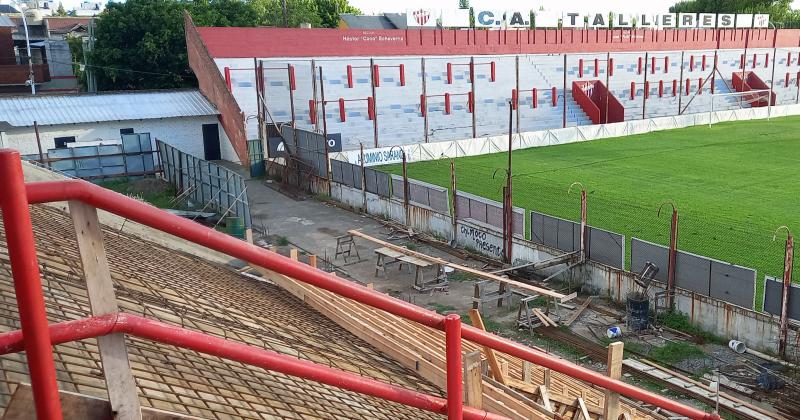 Las obras en Talleres de Escalada avanzan en distintos frentes