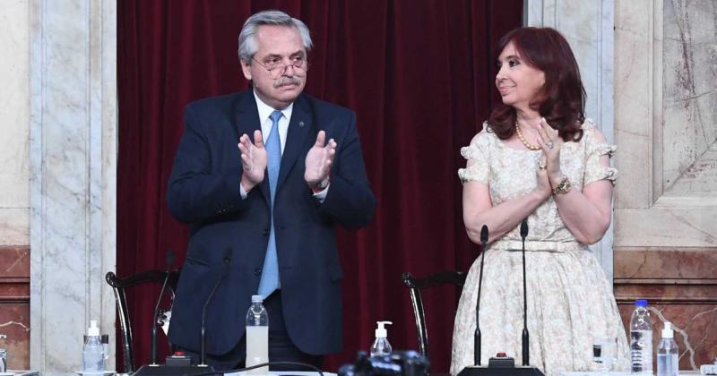 El año pasado acompañado por Cristina Kirchner