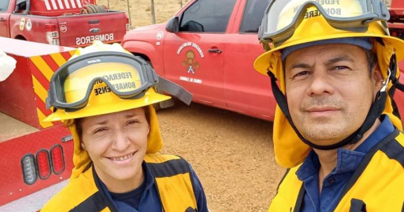 Dos bomberos lomenses en Corrientes- Nunca vivimos algo tan fuerte