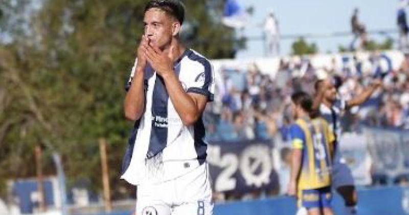 Domínguez festeja el gol del triunfo