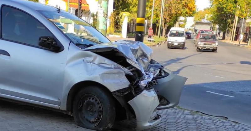 En la intersección de Hipólito Yrigoyen y Antrtida Argentina