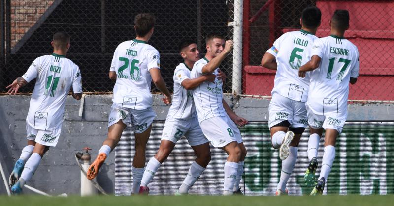 Galoppo festeja el gol del triunfo del Taladro