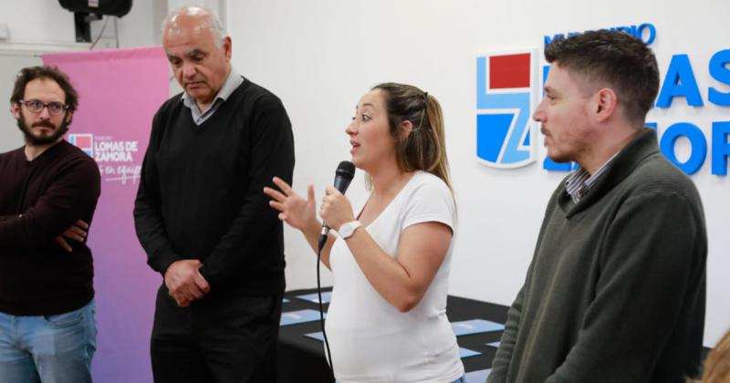 Marina Lesci encabezó la presentación de Argentina Construye Solidaria en Lomas