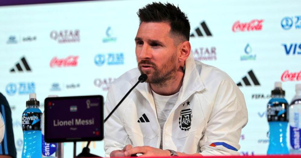 Lionel Messi brindó una conferencia de prensa en la previa al debut contra Arabia Saudita