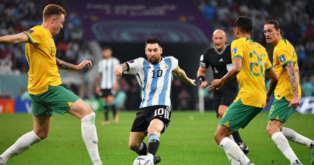 Messi figura en el triunfo argentino