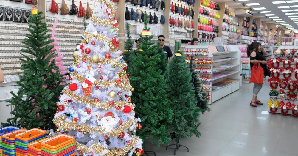Los arbolitos de navidad ya copan los pasillos y las vidrieras de los comercios locales
