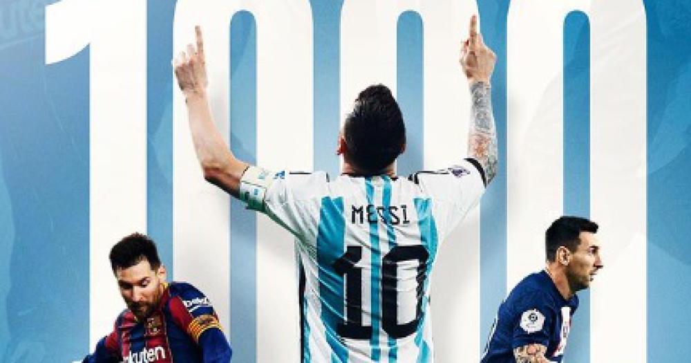 Leo Messi celebró en Instagram sus 1000 partidos como profesional
