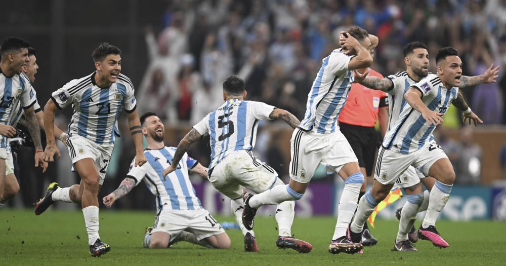 Los festejos de la Selección Argentina en Qatar