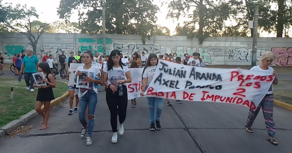 Marcharon en el lugar donde fue asesinado Ariel Gómez en Llavallol