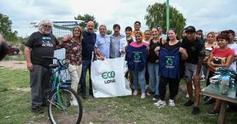 Recibieron un bicicarro del Programa Eco Lomas
