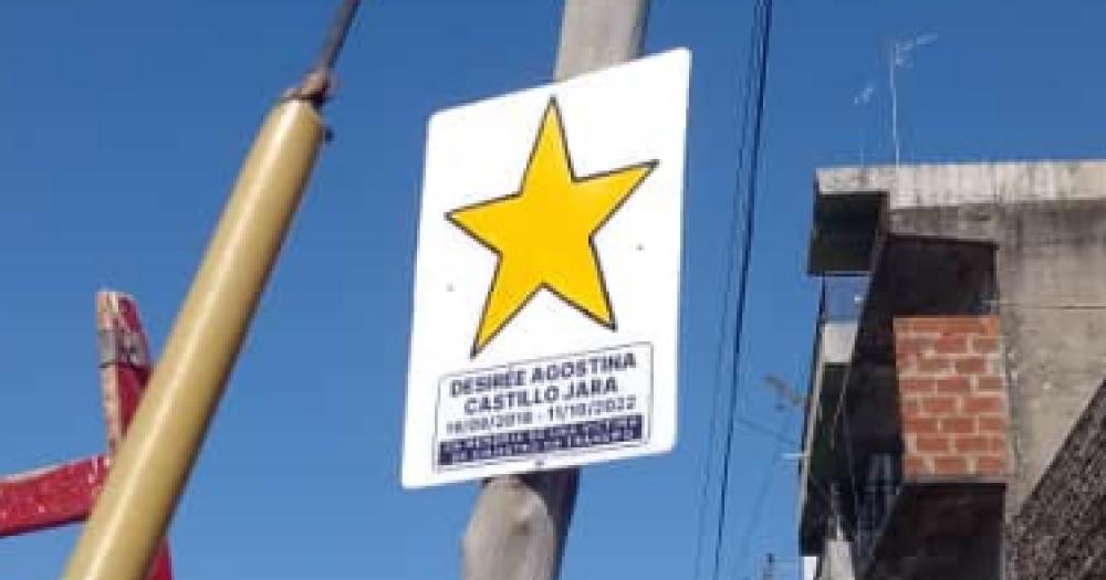 Pintaron estrellas amarillas para recordar a dos viacutectimas atropelladas por colectivos
