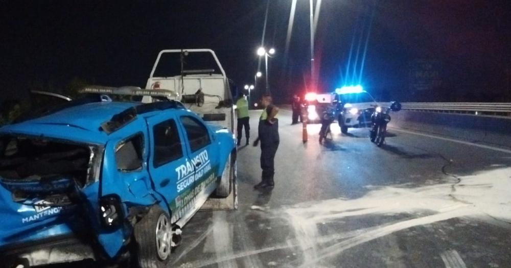 Un conductor alcoholizado atropelloacute a agentes de Traacutensito en Lomas