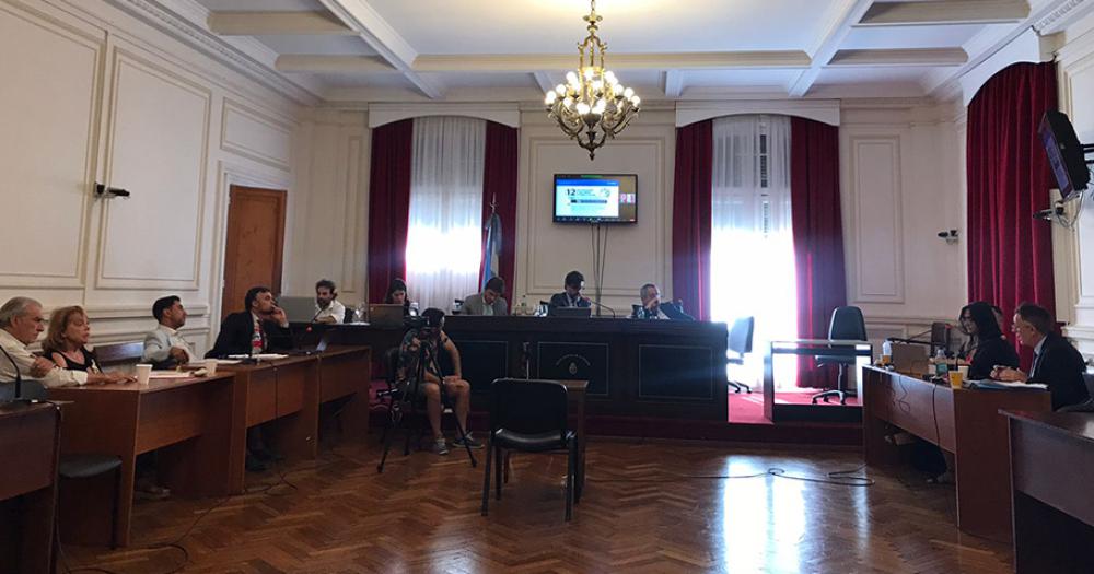 Audiencia en el Tribunal Oral en lo Criminal Nº 1 de La Plata