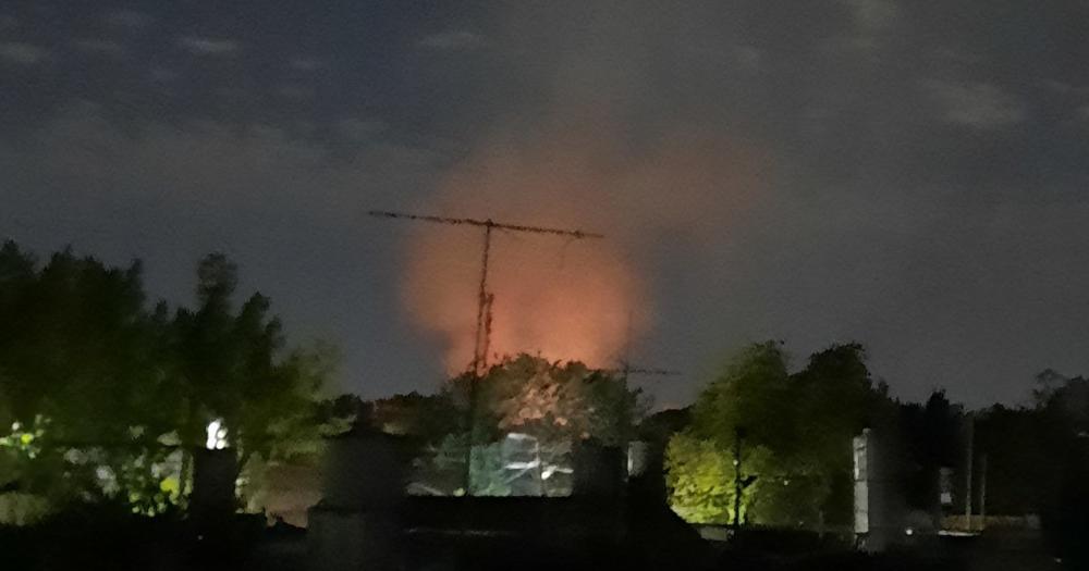 El incendio pudo verse desde distintas partes de Turdera