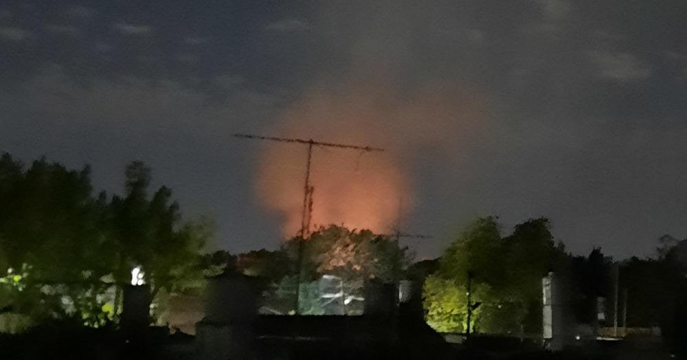 El incendio pudo verse desde distintas partes de Turdera