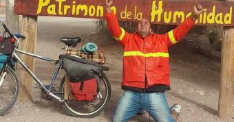 Leonardo saldr� a la ruta en bicicleta con la intención de llegar a Bolivia
