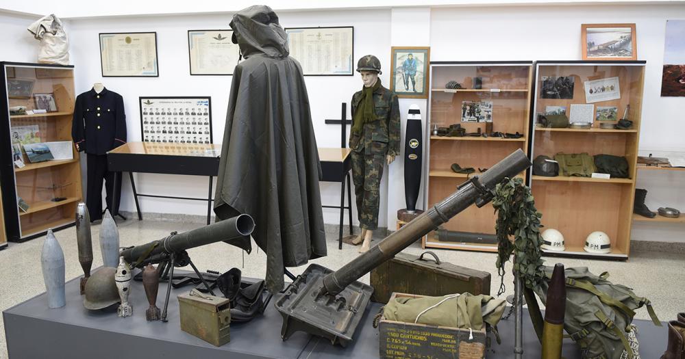 En el museo hay un montón de objetos que se utilizaron durante la guerra