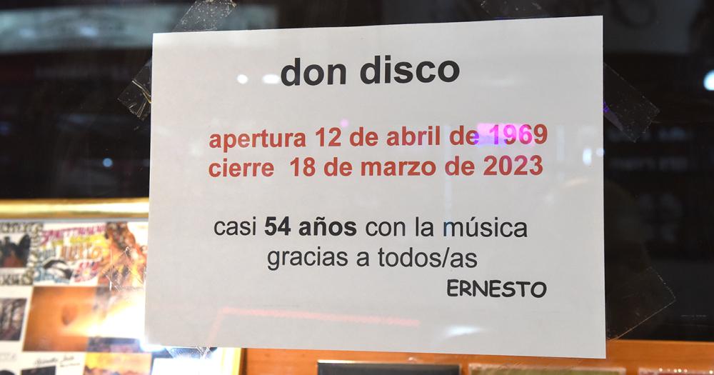 Luego de maacutes de medio siglo en Lomas cerroacute el local Don Disco