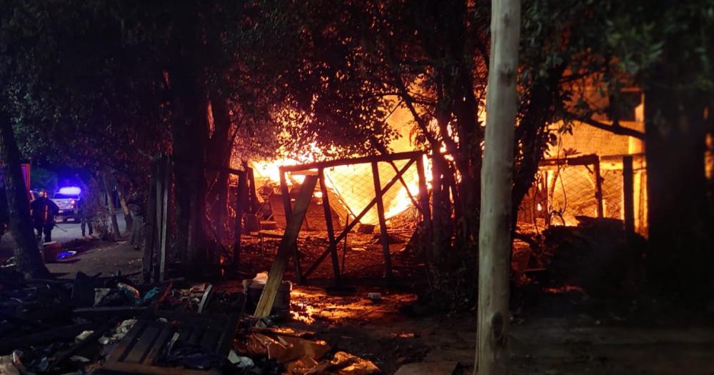 Su casa quedó destruida