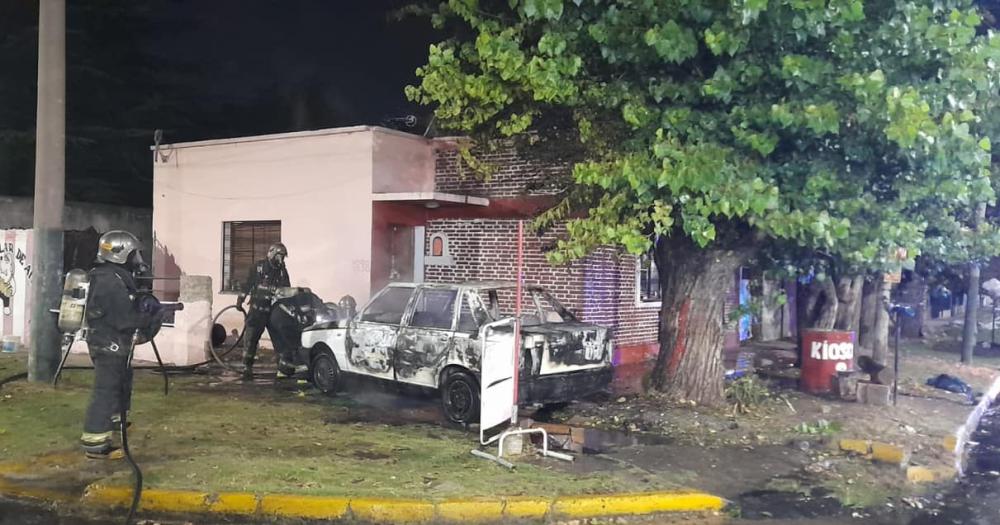 El incendio fue anoche