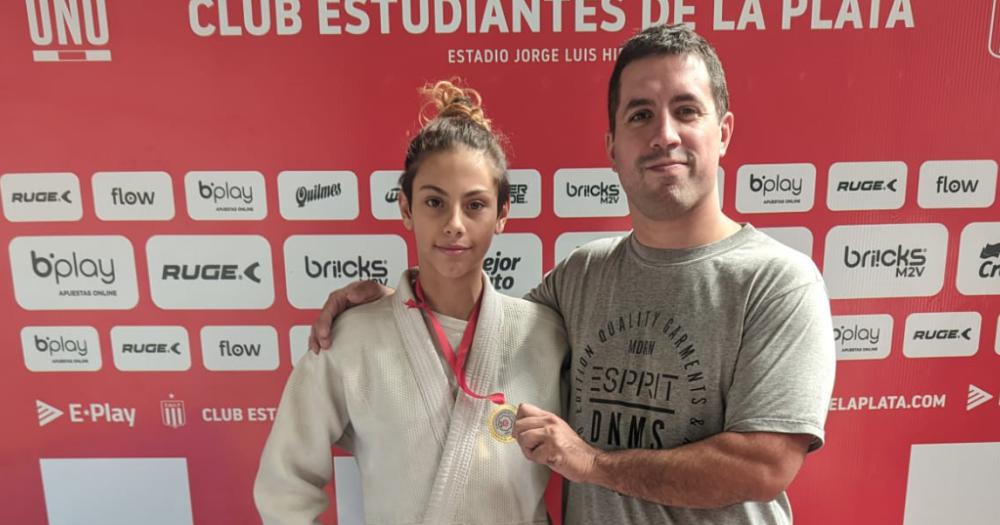 Delfina Gonzalía fue campeona en el torneo de judo organizado en Estudiantes de La Plata