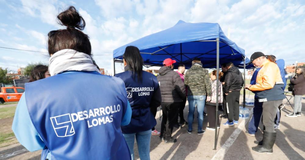 Personal del Municipio de Lomas estuvo presente en zonas afectadas