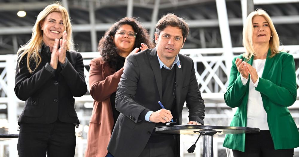 Kicillof junto a Fassi y a Magario