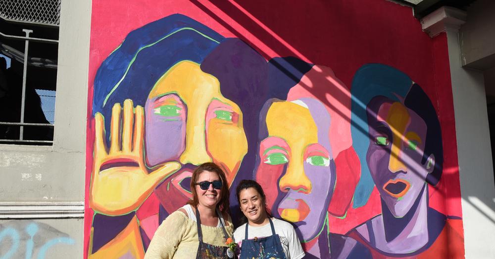 Ni Una Menos- pintaron un mural en la estacioacuten de Lomas