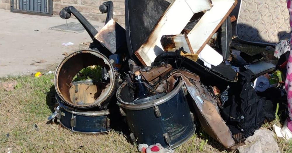 El incendio dejó importantes pérdidas materiales