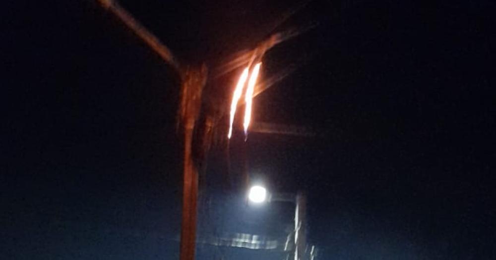 Cables quemados en Campoamor y Capitn Sarmiento